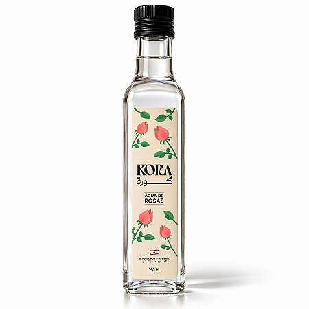 Água De Rosas Premium 250ml Libanesa Culinária E Cosmética