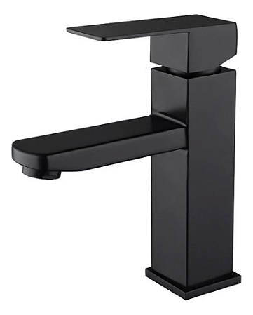 Torneira Banheiro Preta Lavabo S304 Misturador Monocomando