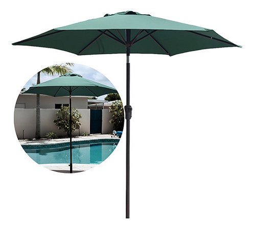 Ombrelone Central Jardim Piscina 2,3m Impermeável Articulado