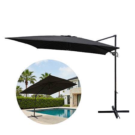 Ombrelone Roman Guarda Sol 2,70m Jardim Premium Suspenso