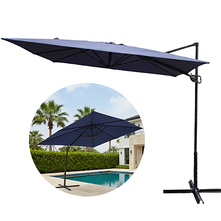 Ombrelone Roman Guarda Sol 2,70m Jardim Premium Suspenso