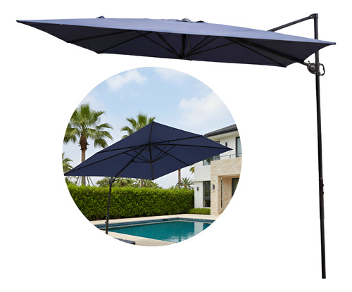 Ombrelone Roman Guarda Sol 2,70m Jardim Premium Suspenso