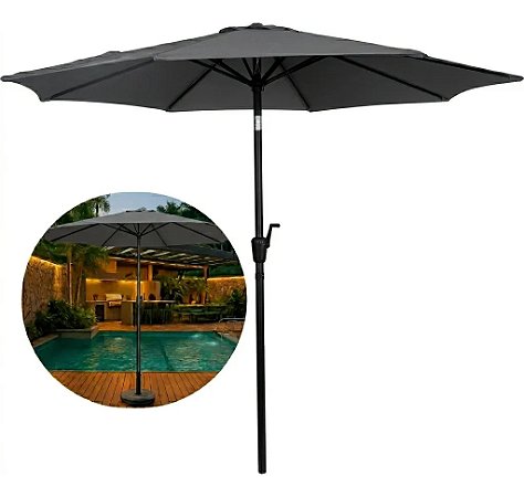Ombrelone Guarda Sol 3 Metros Reto Jardim Piscina Praia