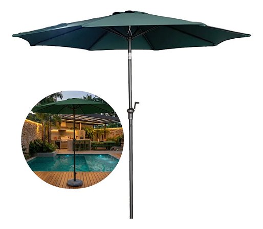 Ombrelone Guarda Sol 3 Metros Reto Jardim Piscina Praia