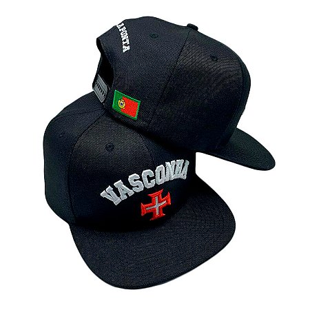 Boné Preto Aba Reta Vasconha