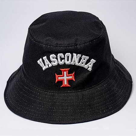 Chapéu Bucket Hat Preto Vasconha