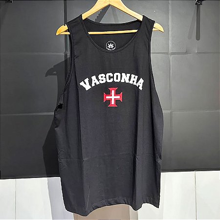 Regata Padrão Clássica Preta Vasconha