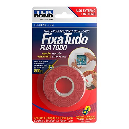 FITA DUPLA FACE FIXA TUDO - TEKBOND