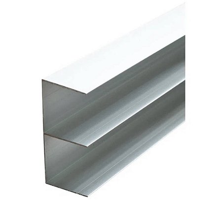 TRILHO SUPERIOR PARA PORTA DE CORRER - ANODIZADO FOSCO - 2 METROS