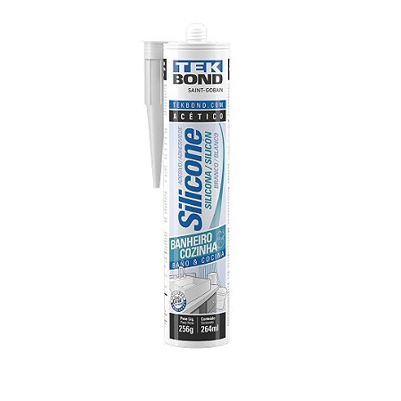 SILICONE ACÉTICO BRANCO - TEKBOND 256G