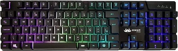 Teclado Gamer Semi Mecânico RGB