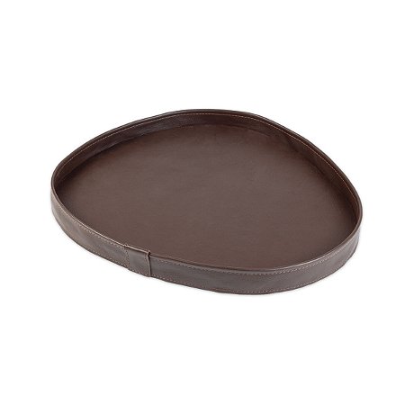 Bandeja Dunas Média Couro Legitimo Café