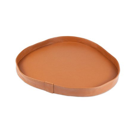 Bandeja Dunas Média Couro Legitimo Terracota