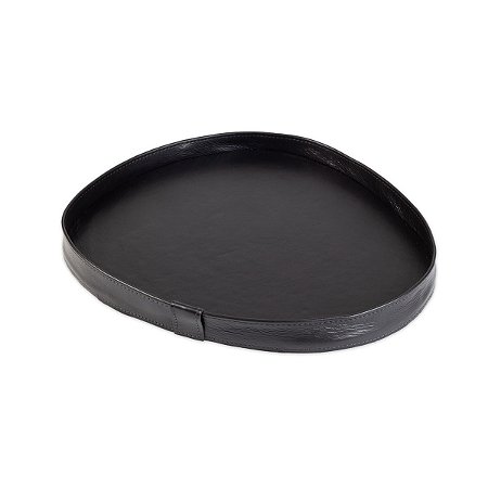 Bandeja Dunas Média Couro Legitimo Preto