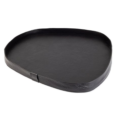 Bandeja Dunas Grande Couro Legitimo Preto
