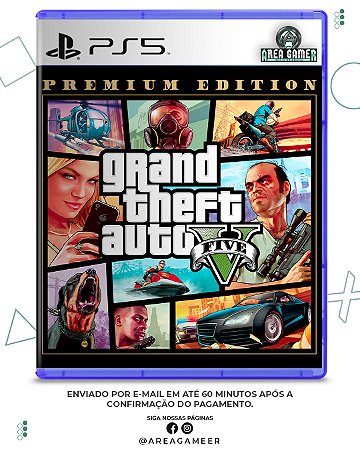 Jogo GTA V PS4 - Grand Theft Auto V Premium Edition - PS5 Retrocompatível