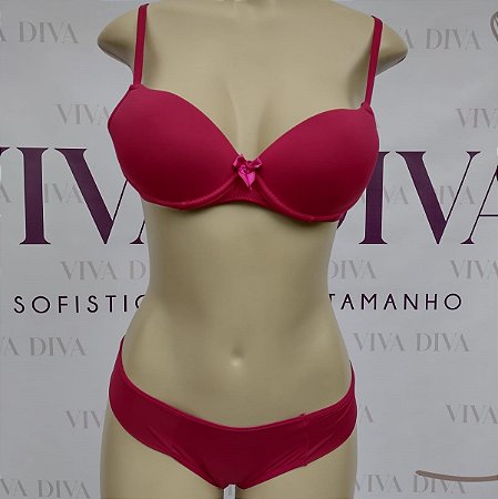 Lingerie básica conjunto de sutiã e calcinha vinho