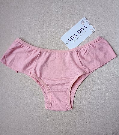 Calcinha básica rosa tanga