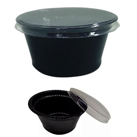 700 Potinhos Galvanotek G695 Preto Tampa Super Vedação 30ml Pote Molho