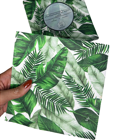 Kit 20 Guardanapos Papel Estampado Folhagem 33cm Folha Dupla