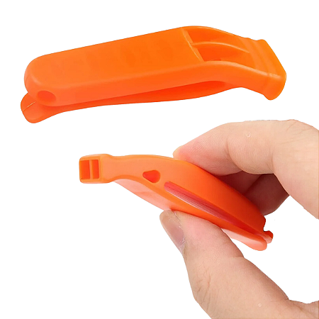 Apito De Emergência Sobrevivência Náutico Trilha Sinalização Camping Acampamento Barco Lancha Plástico Salva Vidas