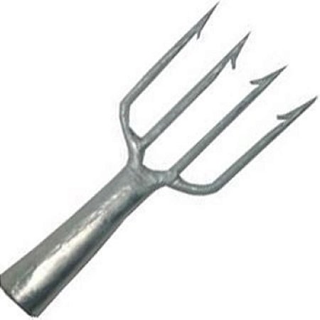 Fisga De Pesca Mergulho 4 Farpas De 5 Mm Tamanho 19 X 7 Cm