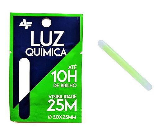 Luz Química Bastão Luminoso Albatroz 25Mm Cartela Com 2 Unid