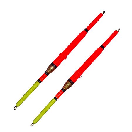 Boia Pena Palito de Madeira 13cm Pesca Lambari 2 Unidades