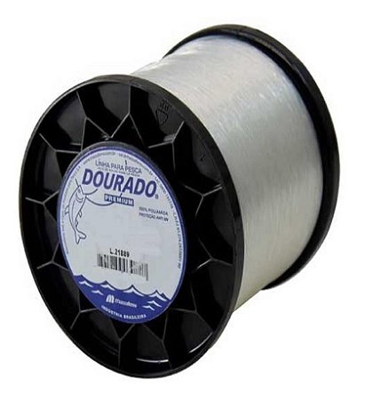 Linha Pesca Dourado Premium Branco 250 Gramas Caixa Fechada Com 8 Unidades 2 Kg 0,20 a 0,80 mm