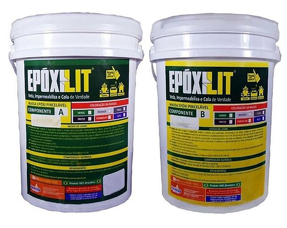 Massa Epoxilit Pincelavel Subaquática Componente A + B 6 kg