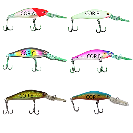 Isca Artificial Axe Luminous 70 mm 11 Gramas Robalo Anchova Trairão Black Bass