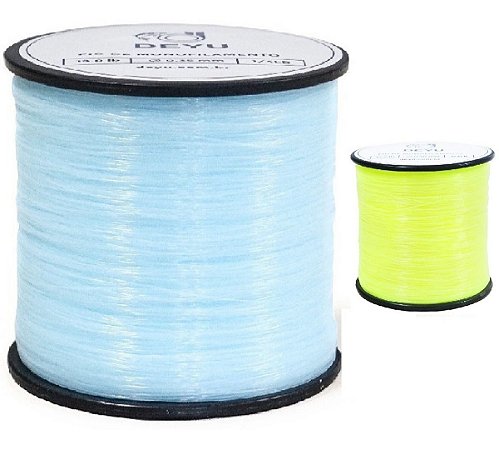 Linha Pesca Monofilamento Amarelo Azul Verde Fume Vermelha 100 Gramas Várias Medidas Promoção