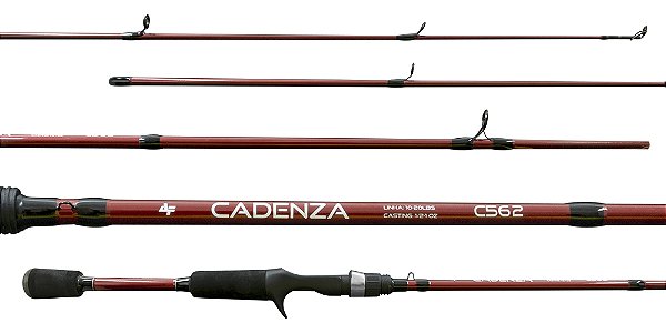 Vara De Pesca Carbono Tubular Oca Albatroz Cadenza Para Carretilha 17/20 Libras