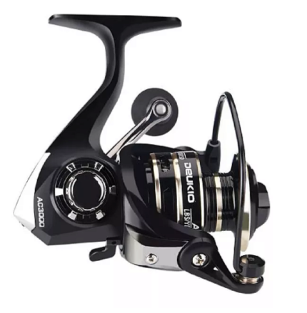 Molinete De Pesca Deukio AC3000 3+1 Rolamentos Anti Reverso Carretel Alumínio