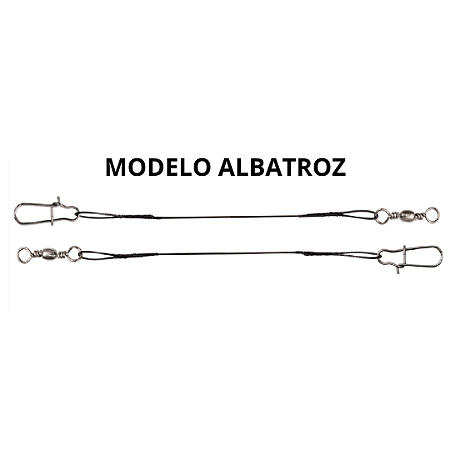 Encastoado Leader Aço Flexível Albatroz Níquel 20 cm 100 Unidades