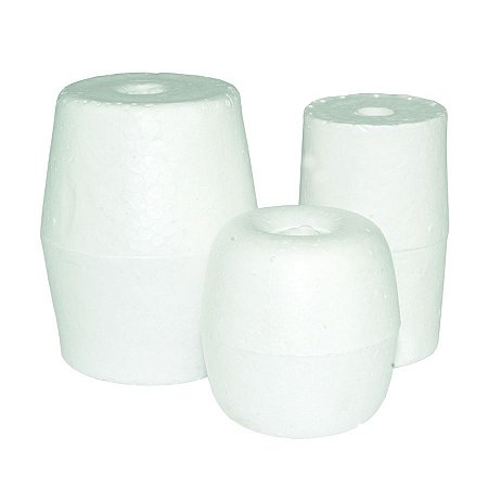 Bóia Xaréu Flutuador Isopor Cortiça Branco 1 2 e 3 para Rede de Pesca