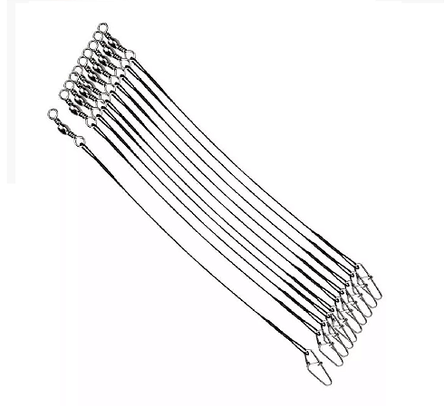 ENCASTOADO LEADER AÇO FLEXÍVEL PRETO BLACK / PRATA SILVER - COM 50 / 30 UNIDADES 10 15 20 E 25 CM
