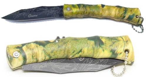 Canivete Camuflado Xingu XV3137 18 Cm Com Dispositivo de Abertura