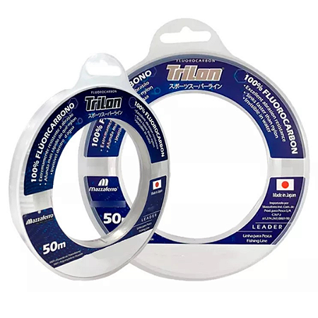 Linha 100% Fluorcarbono Araty Trilon Leader Branco 50 Metros 0,35 0,40 0,45 0,50 0,60 0,70 mm