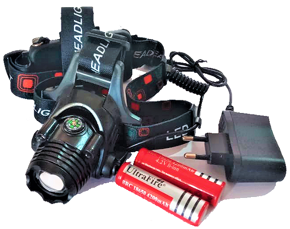 Lanterna Cabeça Tática c/ Sensor com Zoom TD147