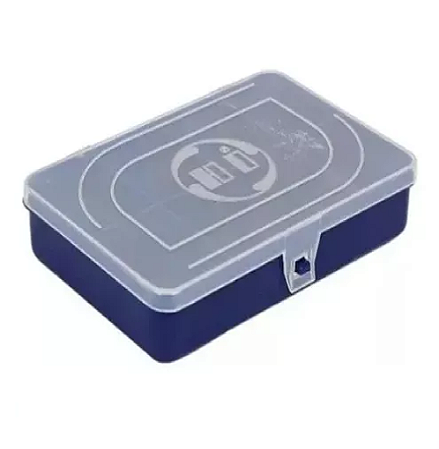 Estojo Para Pesca Organizador Com 8 Divisórias Azul 12x8 cm ES08A