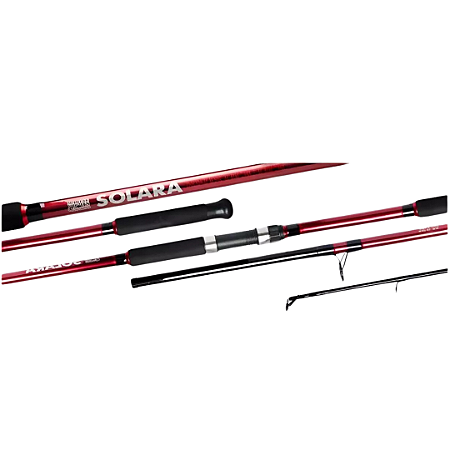 Vara de Pesca Marine Sports Solara Vermelho Redstik 1,80 Metros 2 Partes 10-20 Libras para Molinete