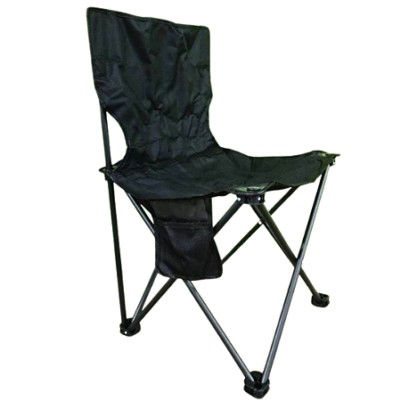 Cadeira de Camping Pesca Lazer Dobrável Cor Preto