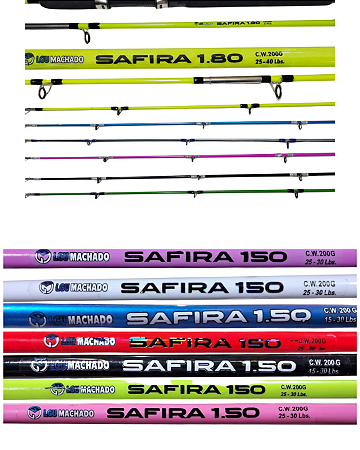 Vara de Pesca Fibra de Vidro Maciça 30 Libras LGU Safira 1,50 1,65 1,80 2,10 2,40 2,70 3,00 Metros Para Molinete Diversas Cores
