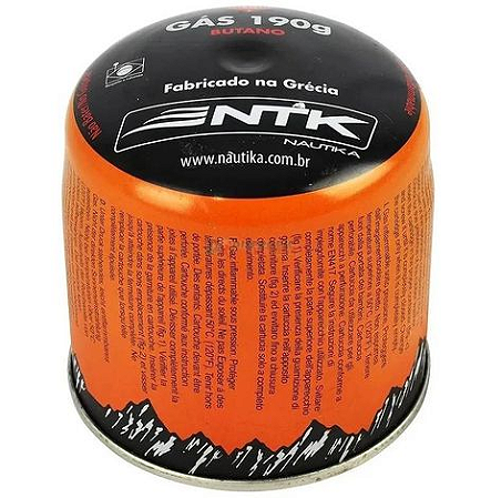 Cartucho De Gás Unitário 190g Para Fogareiro E Lampião Ntk