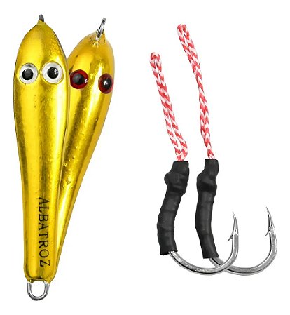 Isca Artificial Albatroz Jig Sapinho 15 a 20 Gramas Varias Cores