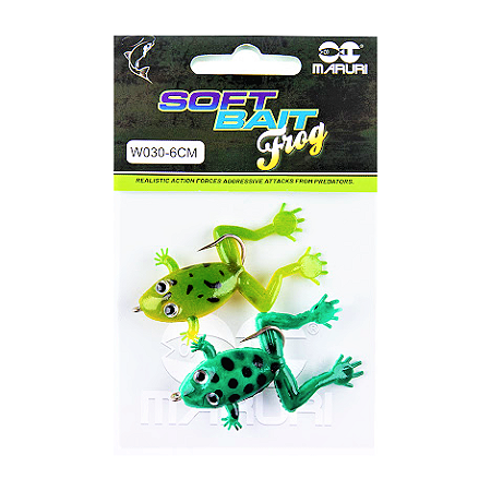 Isca Artificial Pesca Maruri Frog Sapinho W030 6 Cm Com 2 Un