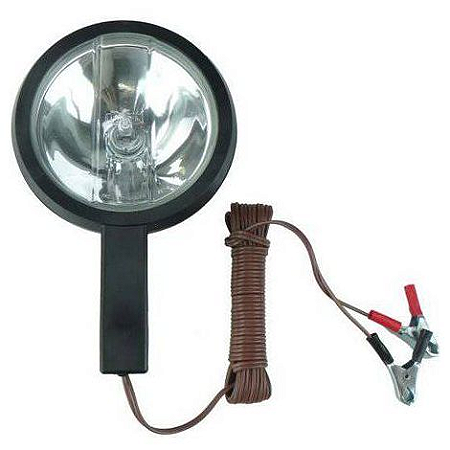 Lanterna Refletor Longo Alcançe 12v - Capivara Com Garra Cor da lanterna Preto Cor da luz Branco
