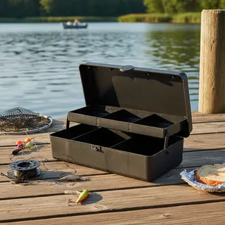 Caixa Estojo Com Bandeja Organizador Polymer Multiuso Pesca