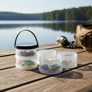 Porta Objetos Estojo Organizador Polymer Com 5 - Separáveis